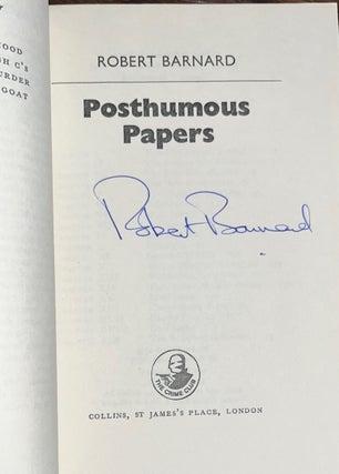 Posthumous Papers (Signed Advanced Proof Copy)