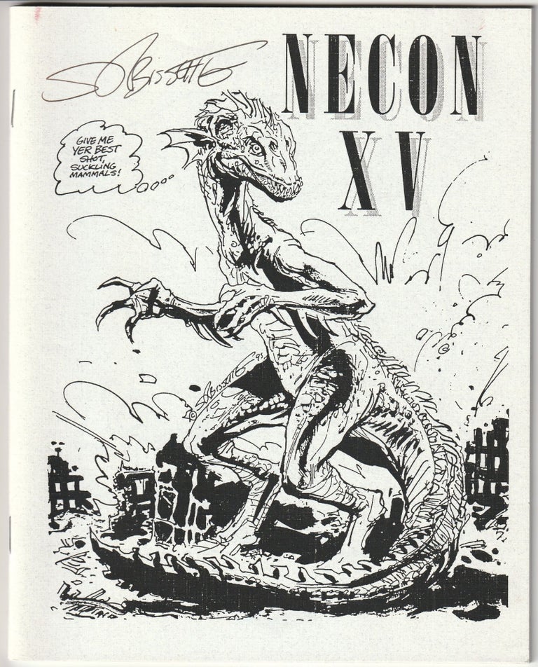 Item #014040 NECON XV - Official Program Guide for the Annua; Camp NECON Convention (Signed by Contributors). Jonathan Carroll.