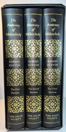 Item #014382 The Anatomy of Melancholy. Robert Burton, Hobrook Jackson