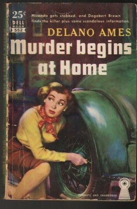Item #014672 Murder Begins at Home (Dell Map Back). Delano Ames
