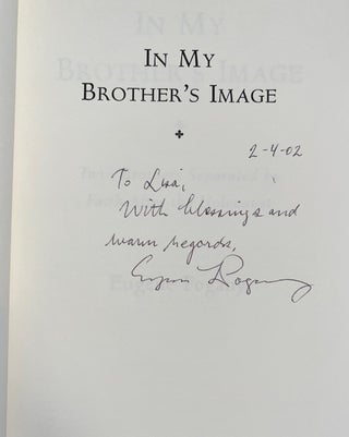In my Brother's Image: Twin Brothers Separated By Faith After the Holocaust (Signed First Edition)