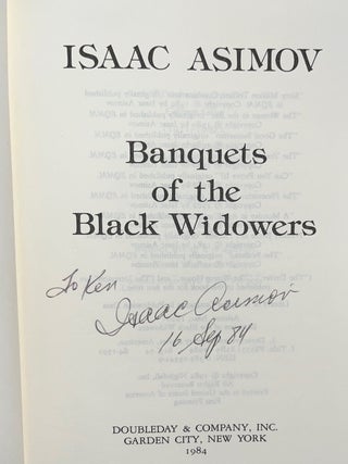 Banquets of the Black Widowers (Signed & Inscribed First Edition)