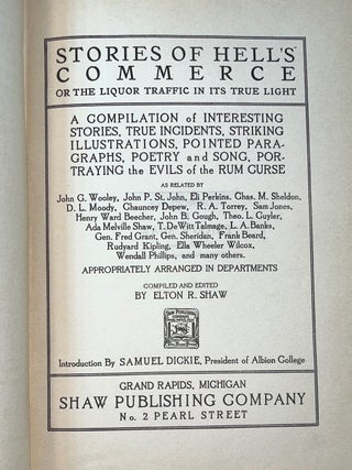 Stories of Hell's Commerce, or The Liquor Traffic in its True Light