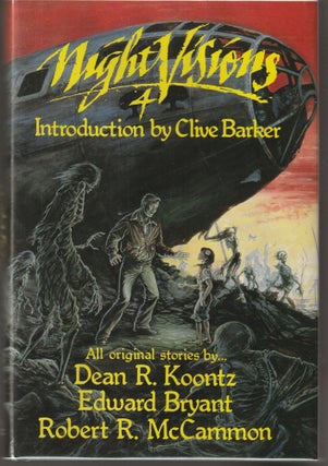Item #015072 Night Visions 4 (Signed Card by Clive barker). Dean R. Koontz, Edward Bryant, Robert...