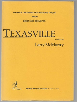 Item #016125 Texasville (Advance Uncorrected Proof). Larry McMurtry
