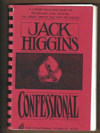 Item #016196 Confessional (Advance Uncorrected Proof). Jack Higgins