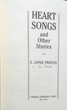 Heart Songs and Other Stories (Signed First Edition of the Author's First Book)