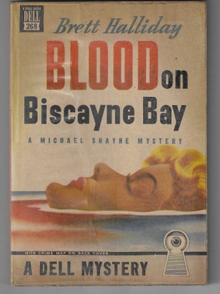 Item #016795 Blood on Biscayne Bay (Dell Map Back). Brett Halliday