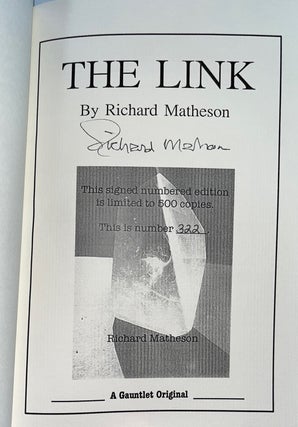 The Link (Signed First Edition Collector's Set w/ Signed Advance Excerpt and ARC)