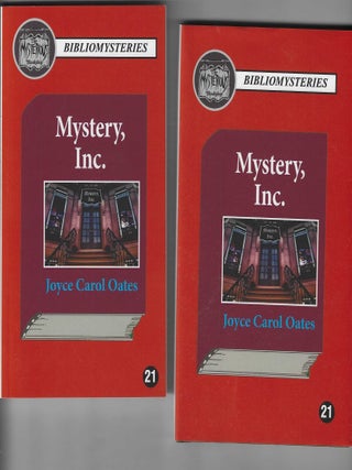 Item #016942 Mystery, Inc (Signed First Edition). Joyce Carol Oates