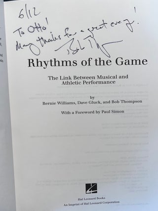 Rhythms of the Game: The Link Between Musical and Athletic Performance Undefeated Light Heavyweight Champion of the World (Signed & Inscribed First Edition from the Personal Library of Otto Penzler)