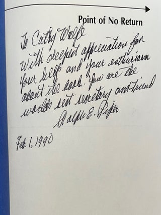 Point of No Return: An Aviator's Story (Signed Presentation Copy)