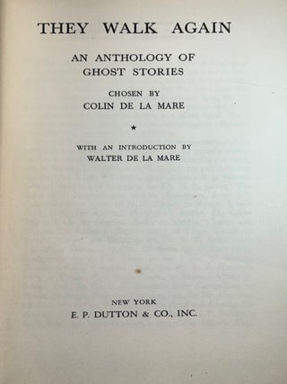 They Walk Again:A Collection of Ghost Stories