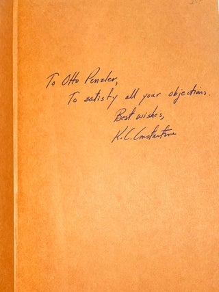Bottom Liner Blues (Signed and Inscribed Association Review Copy - From the Personal Library of Otto Penzler)