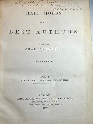Half Hours With the Best Authors (Fine Binding)