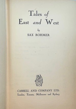 Tales of East and West (Signed and Inscribed Association Copy)