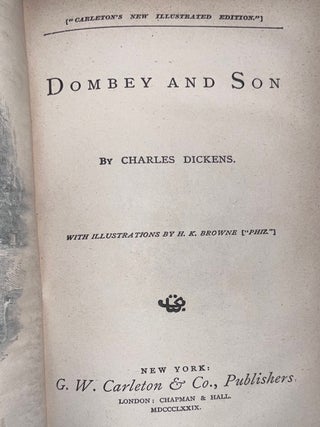 Carleton's New Illustrated Edition of the Works of Charles Dickens (Fine Binding)