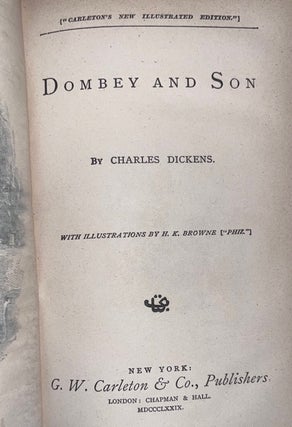 Carleton's New Illustrated Edition of the Works of Charles Dickens (Fine Binding)