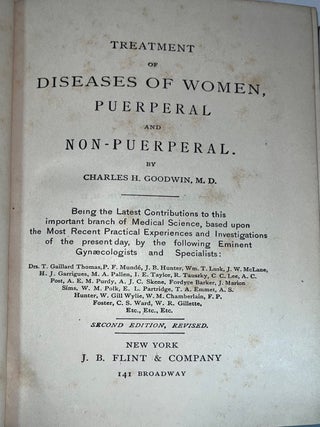 Treatment of Diseases of Women: Puerperal and Non-Puerperal