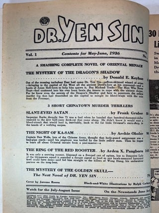 Dr. Yen Sin - Vol. 1, #1 May-June, 1936 (Signed by the Cover Artist)
