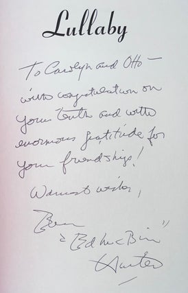 Lullaby (Inscribed Association Copy from the Personal Library of Otto Penzler)