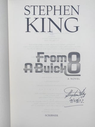 From a Buick 8 (Signed First Edition)